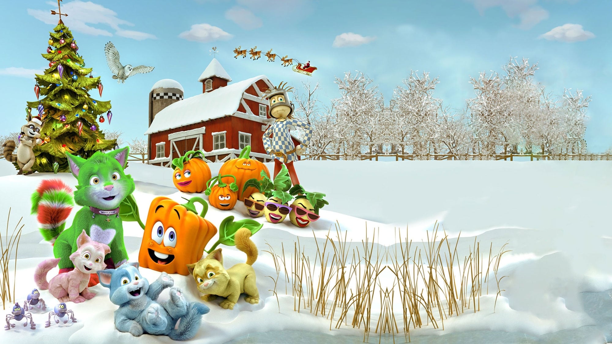 دانلود فیلم اسپوکلی و بچه گربه های کریسمس Spookley and the Christmas Kittens 2019